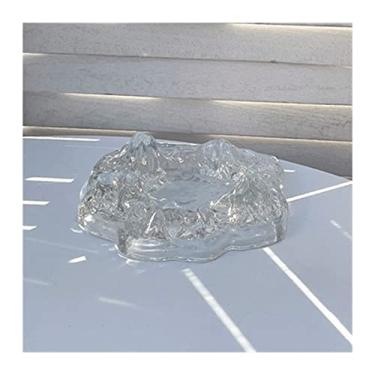 Imagem de Cinzeiro de ervas daninhas cinzeiro de vidro cinzeiro transparente simples casa sala de estar sala de jantar mesa cinzeiro decorativo criativo cinzeiros para cigarros (tamanho: 001)