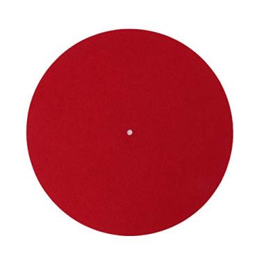 Imagem de lweiyupeixx Tapete de disco de vinil para toca-discos de 30,5 cm, almofada de 3 mm de espessura para toca-discos, resistente a arranhões para suportar discos leves e finos