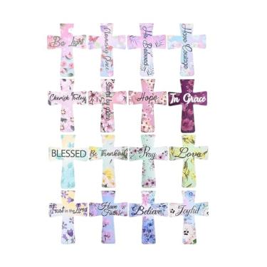 Imagem de Fenteer Marcadores de página com versículos bíblicos, coleção de acessórios elegantes, marcadores de página inspiradores para famílias, leitoras, Style C