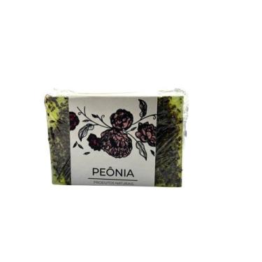 Imagem de Sabonete Glicerinado Natural Vegano Peônia 120g Erva Doce com Prata ou