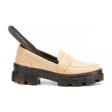 Imagem de Mocassim Feminino Solado Tratorado Luxuoso Tendência da Moda Coreana E