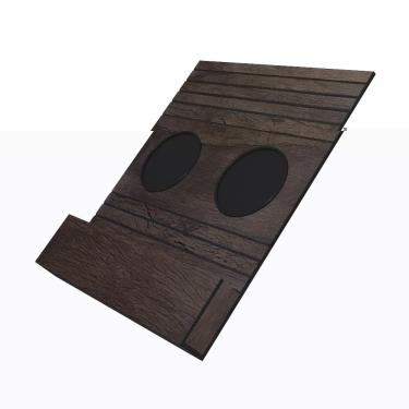 Imagem de Esteira Bandeja Com Suporte Para Copos e Controle Para Sofá MDF Tabaco - Gran Belo