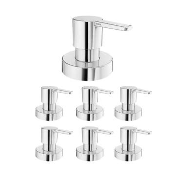 Imagem de Kit 7 Acabamento P/ Registro Gali 1/2, 3/4 E 1 Docol