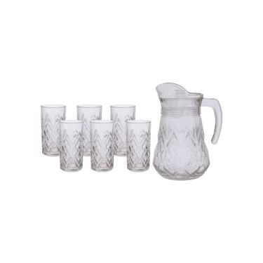 Imagem de Jarra com 6 Copos de Vidro Samantha - Hauskraft