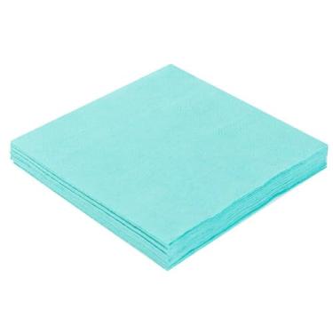 Imagem de Guardanapo De Papel Colorido 24Cm Folha Dupla Prata Festas (Verde Água)