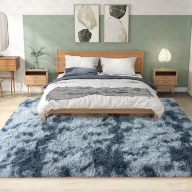 Imagem de Ailyei Tapetes ultra macios 15 x 23 cm para sala de estar, tapetes felpudos para quarto, tapete felpudo fofo para quarto de meninas, quarto de crianças, atualização, antiderrapante,