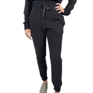 Imagem de Calça de Moletom Feminina Tweed Preta - Ethical, Preto, GG