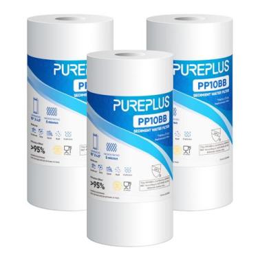 Imagem de Filtro de água PUREPLUS PP10BB 10"x11cm, pacote com 5 mícrons e 3