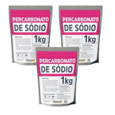 Imagem de Alvejante sem Cloro 3kg Roupas Brancas e Coloridas Percarbonato de sódio