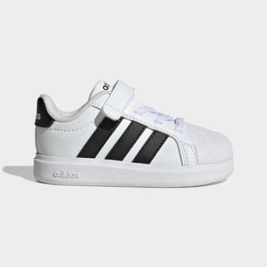 Imagem de Tênis Infantil Adidas Streelk, Branco, Preto, 20