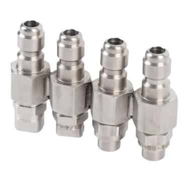 Imagem de LiebeWH Bocal de Lavadora de Pressão de 4 Vias de Alta Pressão J Rod Mangueira Bico de Conexão Rápida 4GPM de 1/4 para de Lavagem Macia