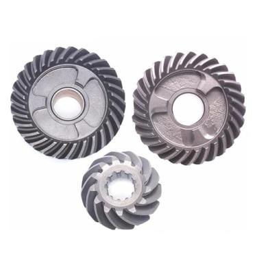 Imagem de OVERSEE 879147T90 879147T91 879147T92 Kit de engrenagem para motor de popa Mercury Mariner 4T 10HP 15HP 20HP Engrenagem dianteira Pinon Reverse Gear Kit completo, metalocromo