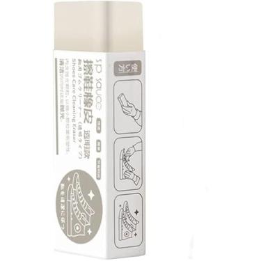 Imagem de Borracha branca de camurça e nobuck, borracha de limpeza de sapatos de pele de carneiro, cuidados com sapatos de couro, limpador de tênis branco, removedor de sujeira, remove rapidamente poeira e