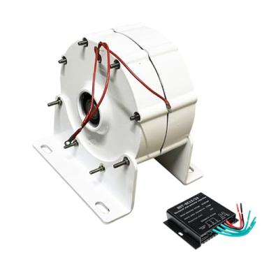 Imagem de 12v,AISINILALAO Gerador de Ímanes Permanentes Sem Engrenagem de 10000W, 12V 24V 48V 220V, Alternador Trifásico de Baixa Velocidade para Uso Doméstico em Turbinas Eólicas e Hidráulicas (6,5KG)