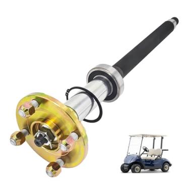 Imagem de Sowyre Conjunto de eixo traseiro compatível com carrinho de golfe elétrico Yamaha G29 2007-2016, substitui JW2-G6510-00 JW2-G6510-01
