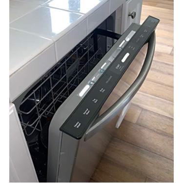 Imagem de IQ Labs Abridor de porta de lava-louças - mantém a porta da máquina de lavar louça aberta - plástico preto - instalação de bancada