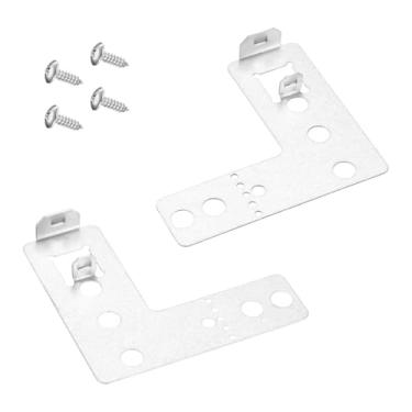 Imagem de 4 Suportes para Instalação em Máquina Lavar Louça, Aço Inoxidável Suporte Montagem em Máquina Lavar Louça com Parafusos Compatível com Máquina de lavar loiça Thermador Gaggenau e SHE SHU Série SHV