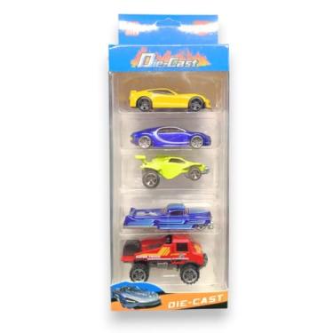 Imagem de Kit de Carros Miniatura Colecionáveis em Metal Die Cast, 5 Peças, Carrinhos de Brinquedo