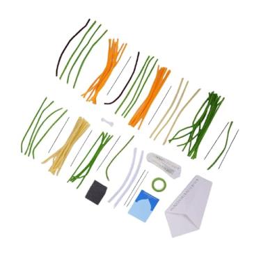 Imagem de Jectse Kit de Artesanato para Limpeza de Cachimbos, Hastes de Chenille Multicoloridas para Crianças, Flores Individuais Montadas Em Arranjos Completos, Desenvolver Habilidades Motoras (A11)