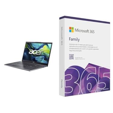 Imagem de Notebook Acer Aspire 5 A15-51M-54E6 Intel Core I5 13° Geração H 8GB RAM 512GB SSD Tela 15.6 TN FHD 60Hz (UHD para processadores Intel) Windows 11 Home + Microsoft 365 Family (12 meses) até 6 usuários
