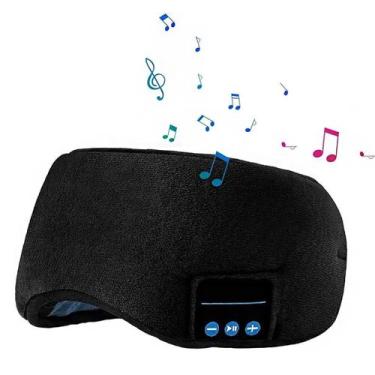 Imagem de Tapa Olho Máscara Dormir Fone De Ouvido Bluetooth Musica - New, Máscar