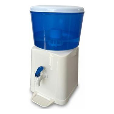 Imagem de Filtro Água Roma 6 Litros D'casa Branco E Azul Vela Plástica - Dcasa