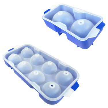 Imagem de Kit Forma Bola de Gelo em Silicone Com 10 Espaço