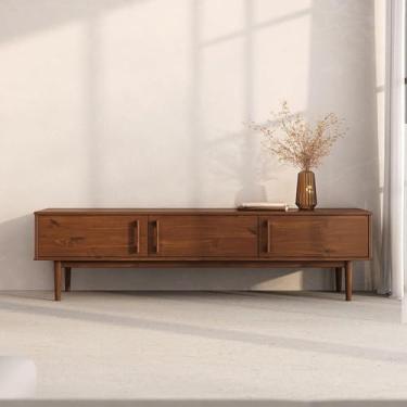 Imagem de IDIMEX Rack TV 75 Polegadas Para Sala Moderno Madeira Castanho TECCA