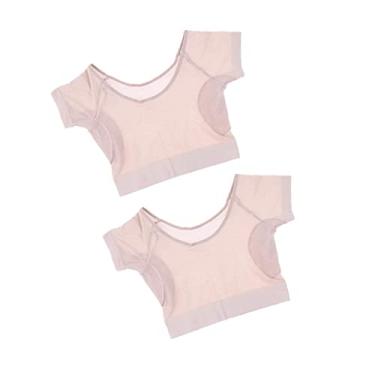 Imagem de barenx 2 peças de almofadas laváveis para axilas e axilas, protetor de vestido, protetor de suor, absorvente de transpiração