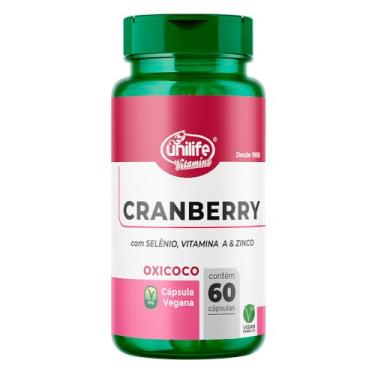 Imagem de Cranberry com S.e.l.ê.n.i.o V.i.t.a.m.i.n.a A e Zinco Unilife 60 Cápsulas