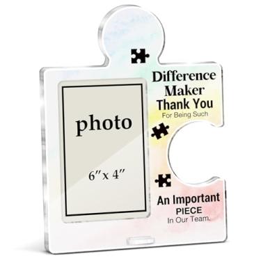 Imagem de Porta-retrato para presentes Difference Maker, presente de agradecimento da equipe para colegas de trabalho e funcionários, melhor presente de time de todos os tempos, porta-retratos de acrílico, para