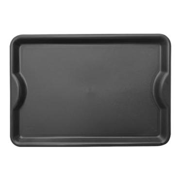 Imagem de Bandeja Plastica Self service grande 48x33cm buffet restaurante fast food lanches em Polipropileno(Preto)