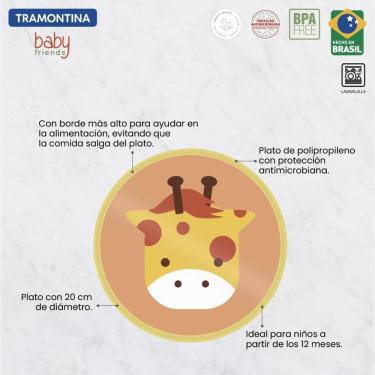 Imagem de Prato Infantil Tramontina Baby Friends Amarelo