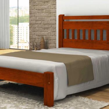 Imagem de Cama Queen Size Mônaco Angelim Pedra/tauari Mel