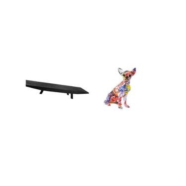 Imagem de Fenteer Bandeja Rústica para Casa com Escultura de Cachorro Colorido, Tigela Decorativa para Lanche E Enfeite de Cachorrinho Multicolorido para Mesa de Centro