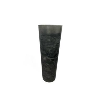 Imagem de Vaso Marmorizado Grande Polietileno Decorativo Polido Moderno Coluna Ibiza Luxo Casa Decoração(Chumbo Marmorizado)