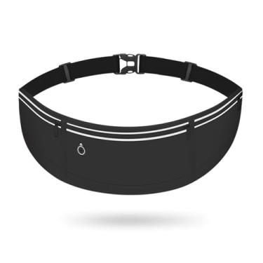 Imagem de Cinto de corrida, cinto de corrida feminino, pochete preto, 1 peça