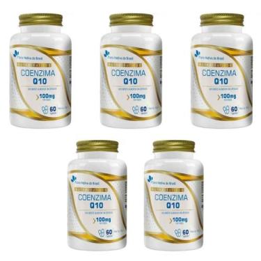 Imagem de Kit 5 Coenzima Q10 100mg 5x60 cápsulas Flora Nativa - Flora Nativa do 