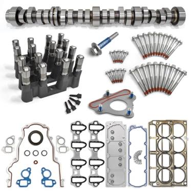 Imagem de BTSCAR Kit de eixo de cames NON AFM/DOD 5.3 para Chevrolet Avalanche Silverado 1500 Tahoe Trailblazer, GMC Sierra Yukon Envoy, Buick SAAB Isuzu, com junta de cabeça e placa de impulso # ES72220