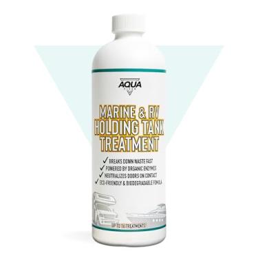Imagem de AquaClean Tratamento de tanque de retenção marítimo e RV – quebra resíduos rapidamente, neutraliza odores, alimentado por enzimas orgânicas – Fórmula ecológica e biodegradável, 946 ml (até 16