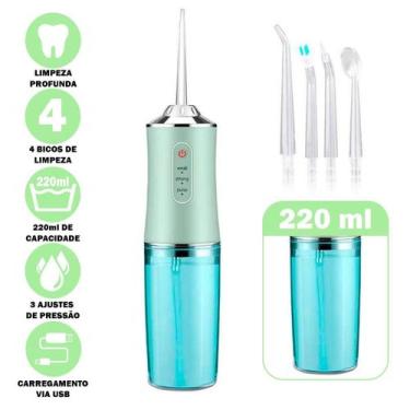 Imagem de Higienizador Dental Recarregável 4 Bicos Diferentes E Jato - Relet