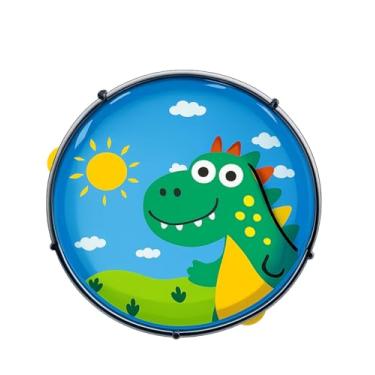 Imagem de Pandeiro infantil de 8 polegadas Junior Infantil Dinossauro Verde Crianças