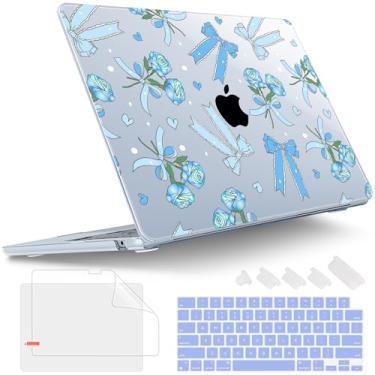 Imagem de Tuiklol Capa rígida para MacBook Air de 15 polegadas 2025, 2024 e 2023, chip M4, M3, M2, modelo A3241, A3114, A2941, com capa rígida para teclado e protetor de tela para MacBook de 15,3 polegadas