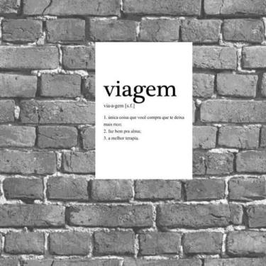 Imagem de Placa Decorativa Viagem Significado 18X27Cm - Quadros On-Line