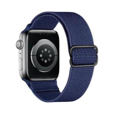Imagem de Pulseira De Nylon Elástica Para Apple Watch Ultra Série 8 7, Faixa De 