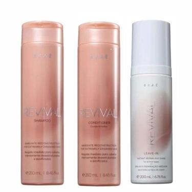 Imagem de Kit Shampoo Condicionador E Leave-In Braé Revival - Brae