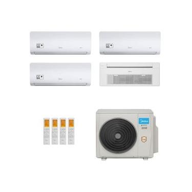 Imagem de Ar-Condicionado Multi Split Inverter Midea 42.000 (3x Evap HW 12.000 + 1x Evap Cassete 1 Via 18.000) Quente/Frio 220V