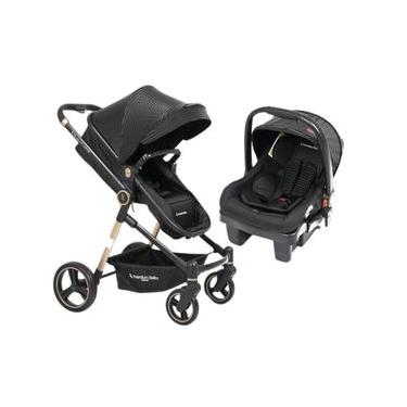 Imagem de Carrinho com Bebê Conforto TS Aston com Base Gold/Black Premium Baby