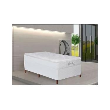 Imagem de Cama Box Solteiro Umaflex Itália com Pillow Top e Molas Ensacadas 71x96x205 cm - Branco