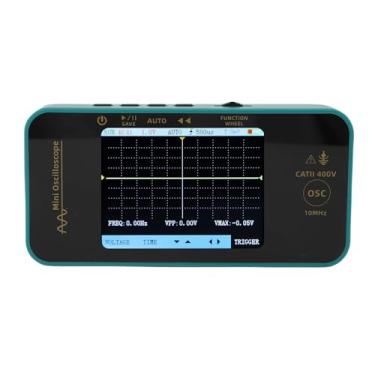 Imagem de Jiawu Osciloscópio Digital Portátil Portátil 10MHZ Preciso 48MSa/s Amostragem Em Tempo Real Tela Colorida de 3,2 Polegadas para Engenheiros e Amadores Inclui Bolsa de Armazenamento de Cabo de Teste